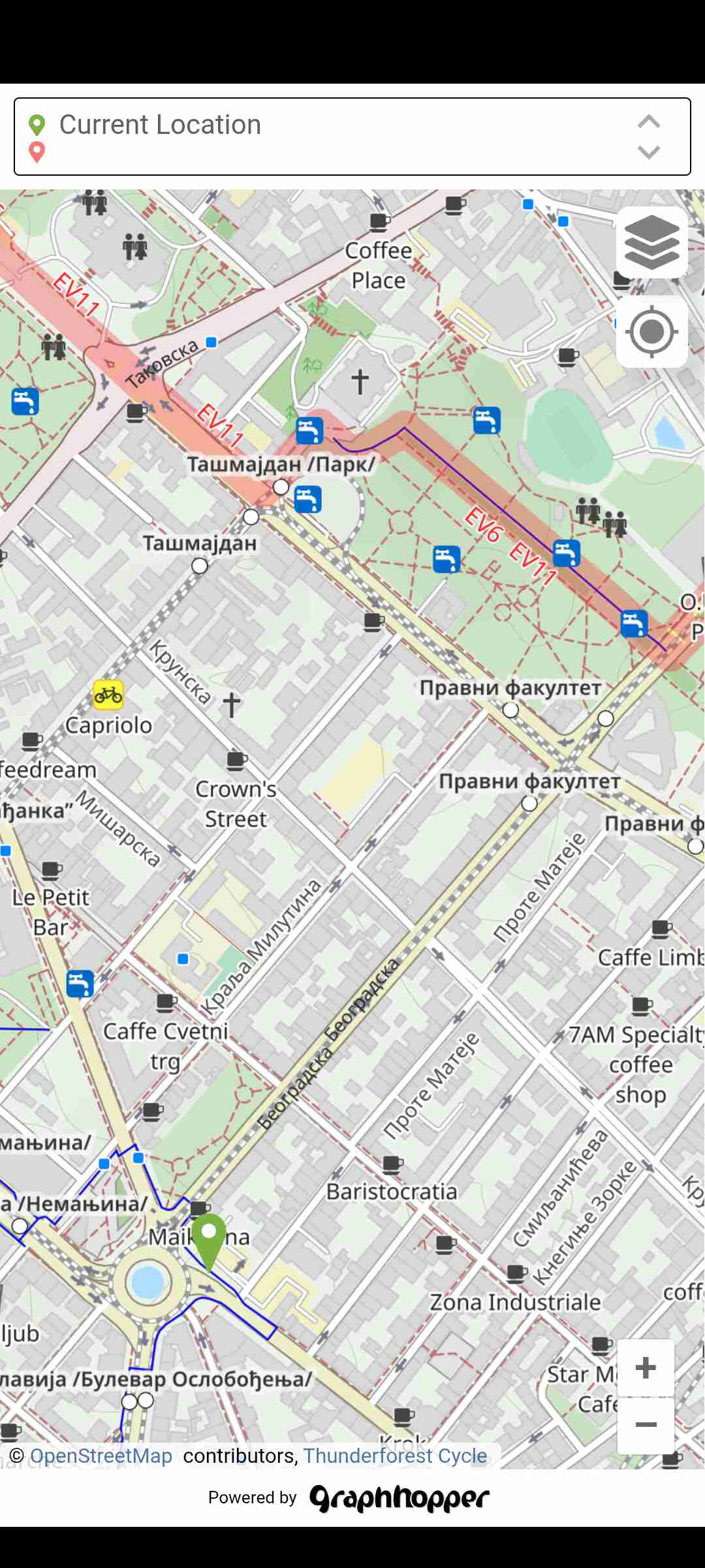 GraphHopper cycle view